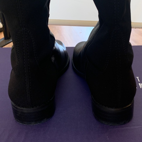 Stuart weitzman Women’s Black leather Tall 5050 Riding Boots 8 worn once - Picture 12 of 13